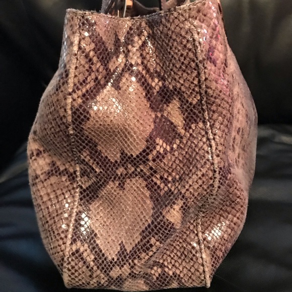 Michael Kors Python Leather Satchel Bag - Picture 2 of 5